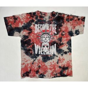 Linda Finegold When We Become The Villain New York City T-shirt Men XL Tie Dye